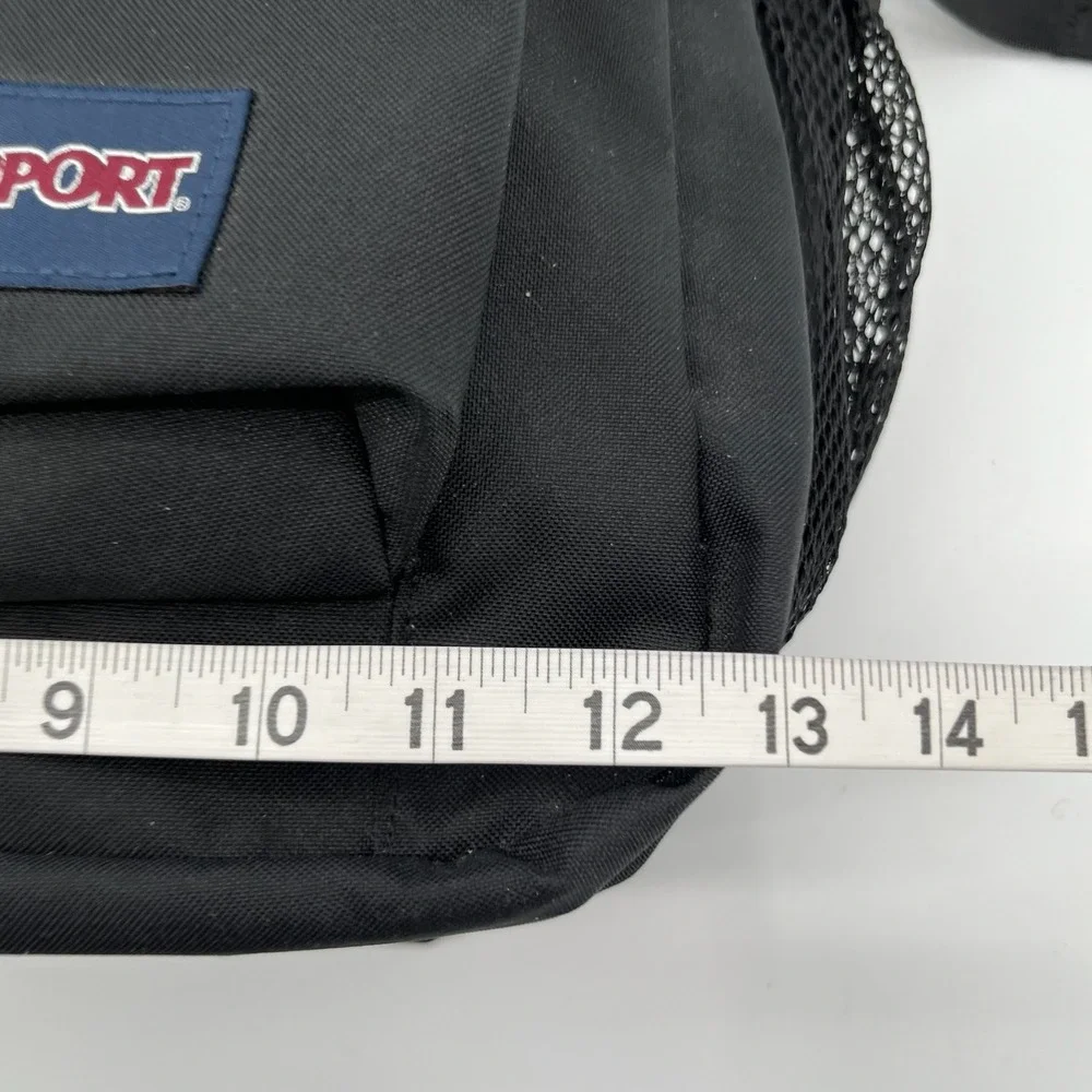 Jansport Main Campus Black Backpack Unisex Laptop School Bag Travel Utility
